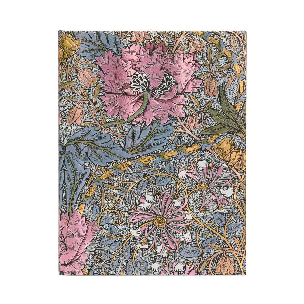 Journal, Art & School, 7"x9", Paperblanks, Ultra, Hardcover Journal, William Morris Pink Honeysuckle, 759694